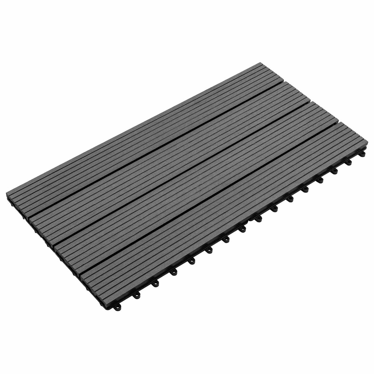 vidaXL - Terras - Tegel - 6 - pcs - Grijs - 60 - x - 30 - cm - WPC