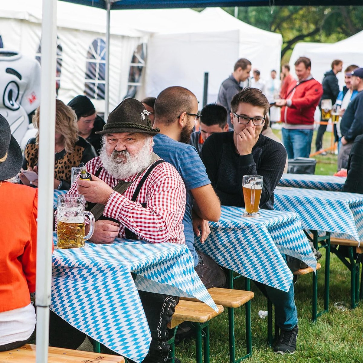 3 Pack Dikke Oktoberfest Tafelkleden Rechthoekig Feestdecoratie 137x274 cm