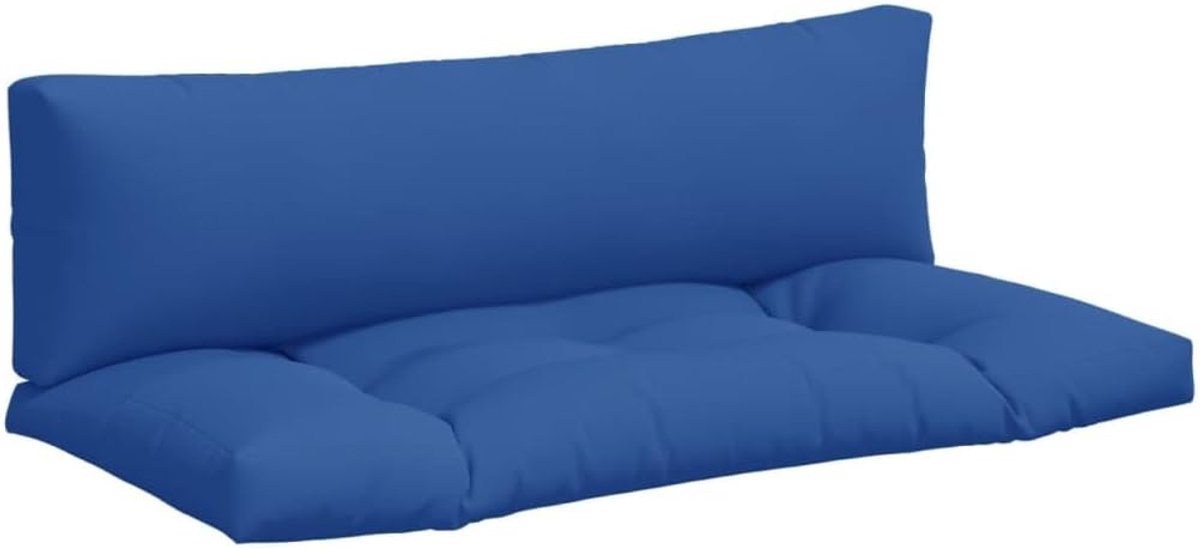 Set van 2 Comfortabele Palletkussens Lichtblauw - Tuinkussens voor Buiten