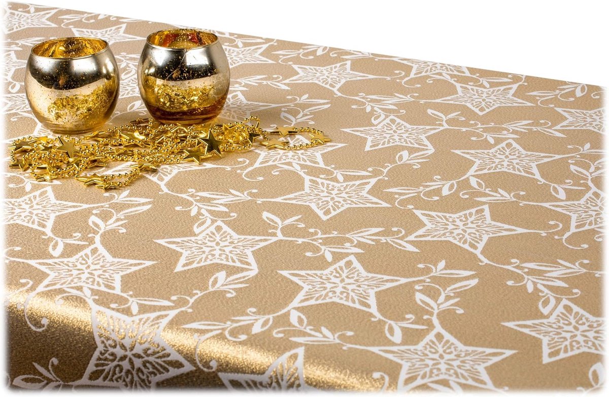 Kerst Tafelkleed Dubbelzijdig Vlekbestendig Luxe Tafeldecoratie Advent