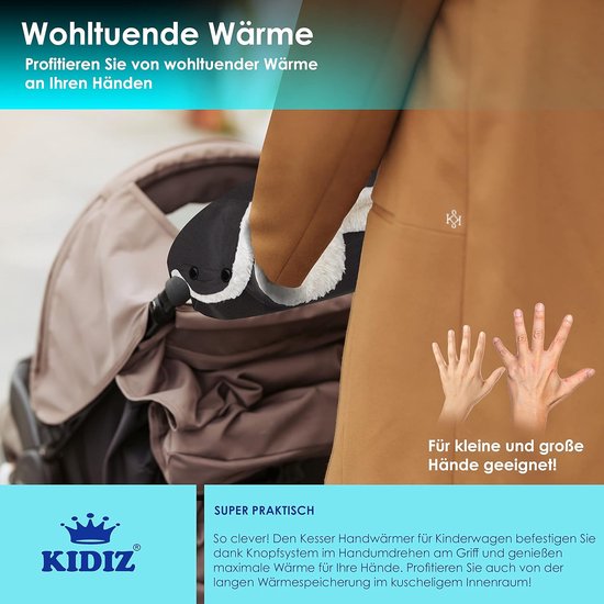 Universele Kinderwagen Handwarmer Mof - Warm, Wind- en Waterdicht van Universele — afbeelding 3