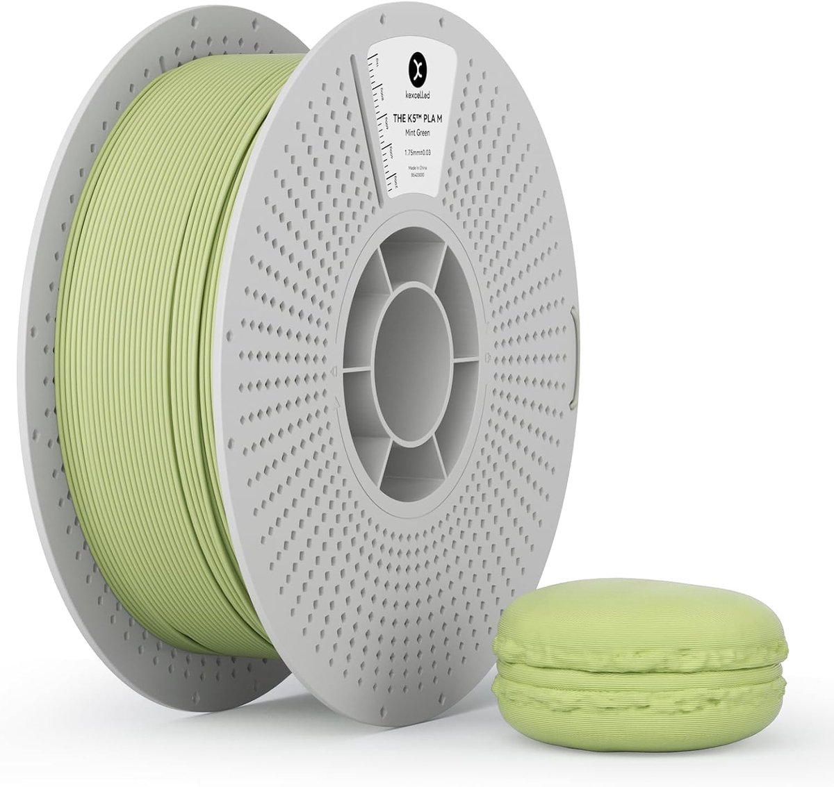 PLA Filament Rol - 3D Printer Materiaal - Modelbouw Printen - Matte Oppervlakte Textuur - 1.75mm 1kg - Mint Groen