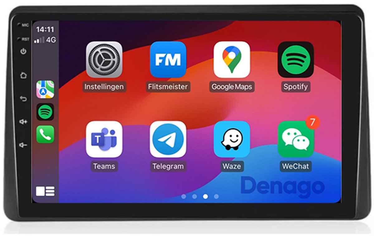 CarPlay autoradio geschikt voor Dacia Duster | 2021 t/m 2024 | Android 13 | Draadloos Apple CarPlay & Android Auto | 2GB + 32GB | QuadCore processor | Denago DNG-A354 | 2025 model | 2021 2022 2023 2024 | Bluetooth & Wifi