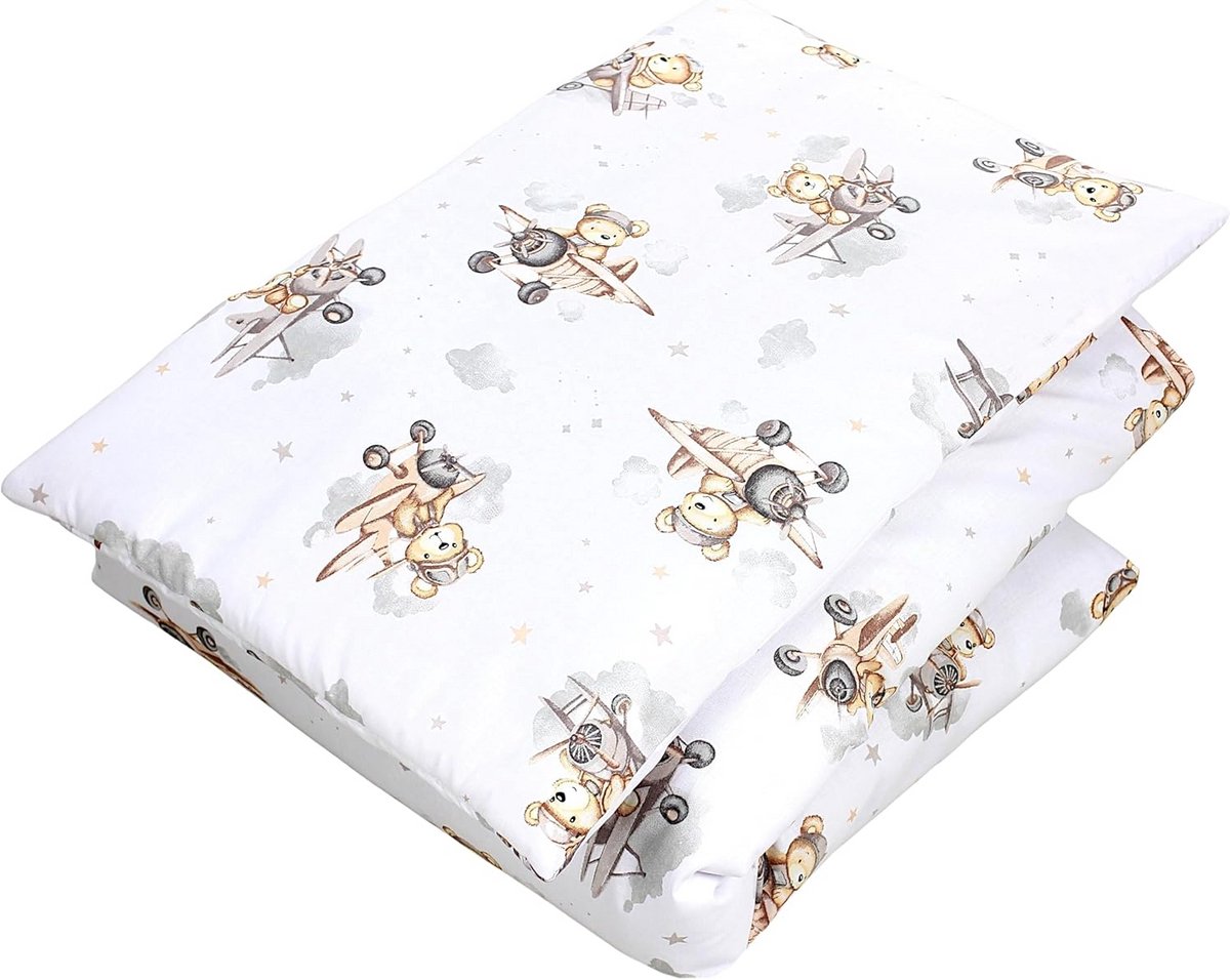 Kinderduvet Set 2-delig met Patroon - All Season Dekbed en Kussen 135x100cm
