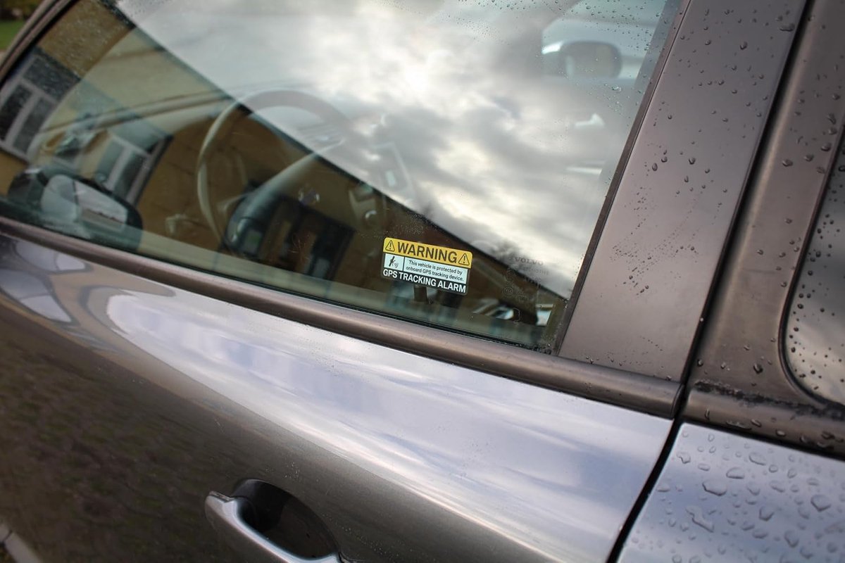 GPS-tracking autosticker set voor voertuigen, alarm en anti-diefstal, 3 stuks