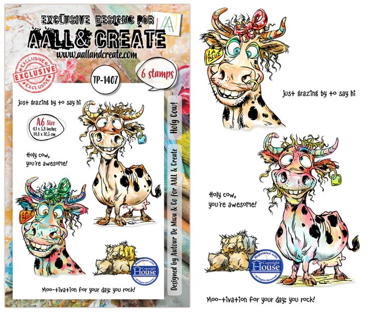 Aall & Create clearstamp A6 - Holy cow!