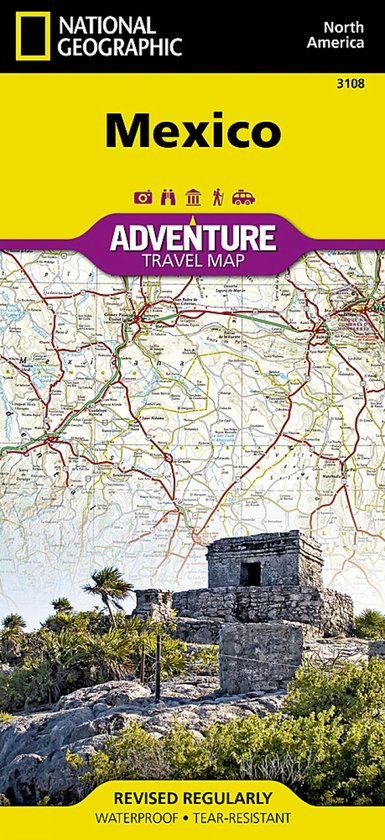 National Geographic Adventure Map Mexico - cover