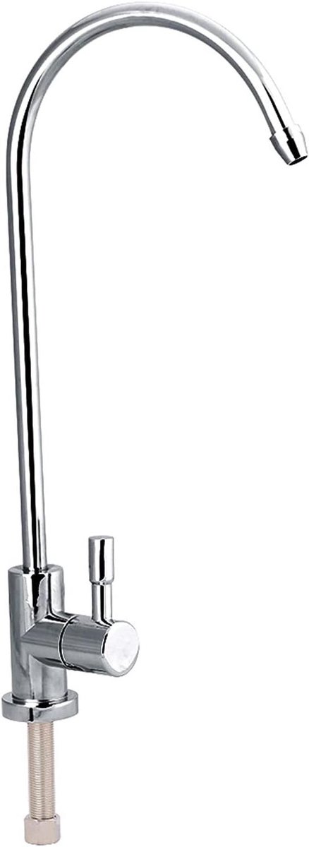Waterfilterkraan voor keuken, Zinklegering Chroom, Omgekeerd Osmose Filtratiesysteem, Drinkkraan, Eenvoudige Installatie, Modern Design
