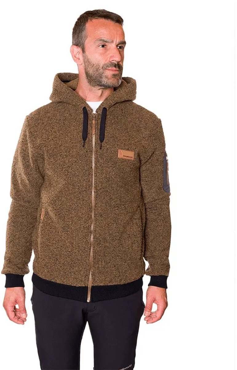 Trangoworld Tindaya Fleece Met Kap Bruin XL Man