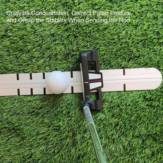 Rechte Lijn Meetlat voor Putten op Putting Green, Aluminium Oefening Rail — afbeelding 4