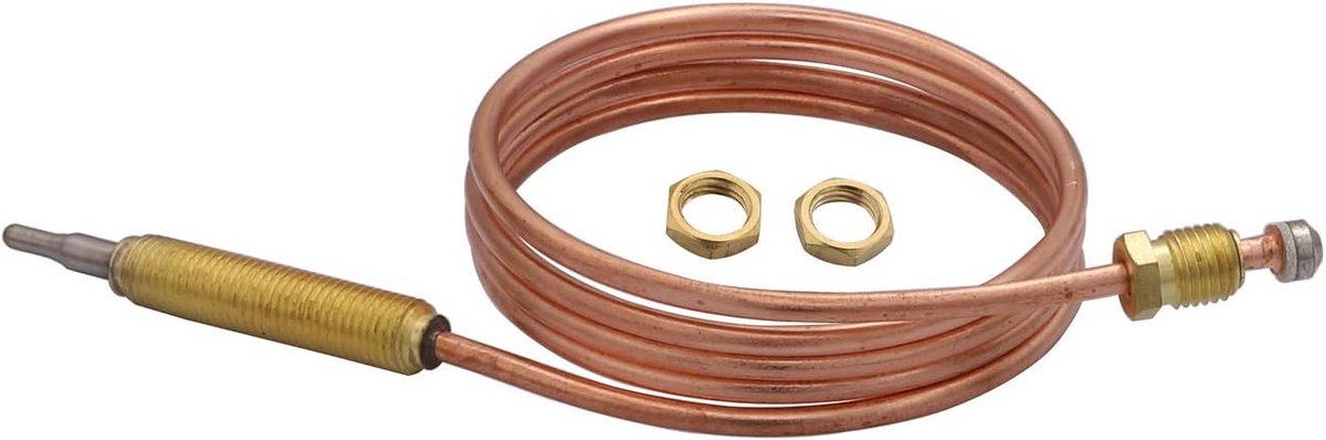 Universele Gaffsneldader Thermokoppel 90 cm met M8x1 Schroefdraad voor Boiler of CV-ketel