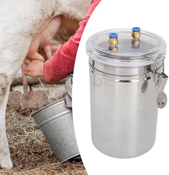 RFWR® Elektrische Pulserende Vacuümmelkmachine Voor Koeien, Geiten En Schapen Automatische Melkstop En Instelbare Zuigkracht RFWR® Elektrische Pulserende Vacuümmelkmachine Voor Koeien, Geiten En Schapen Automatische Melkstop En Instelbare Zuigkracht