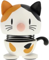Hoptimist Beeldje Calico Kat - XS - Wit - Mini Beeldjes Decoratie voor Kantoor, Kamer en Woonkamer - Cadeau Idee voor Mannen, Vrouwen en Kinderen