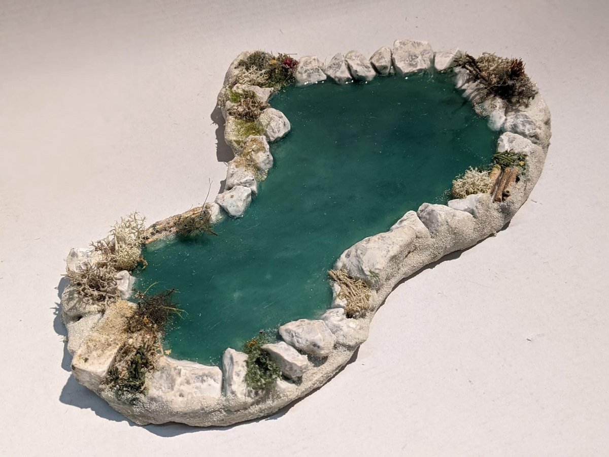 Realistisch Vijver Water Modelbouw voor Kerststal en Diorama's