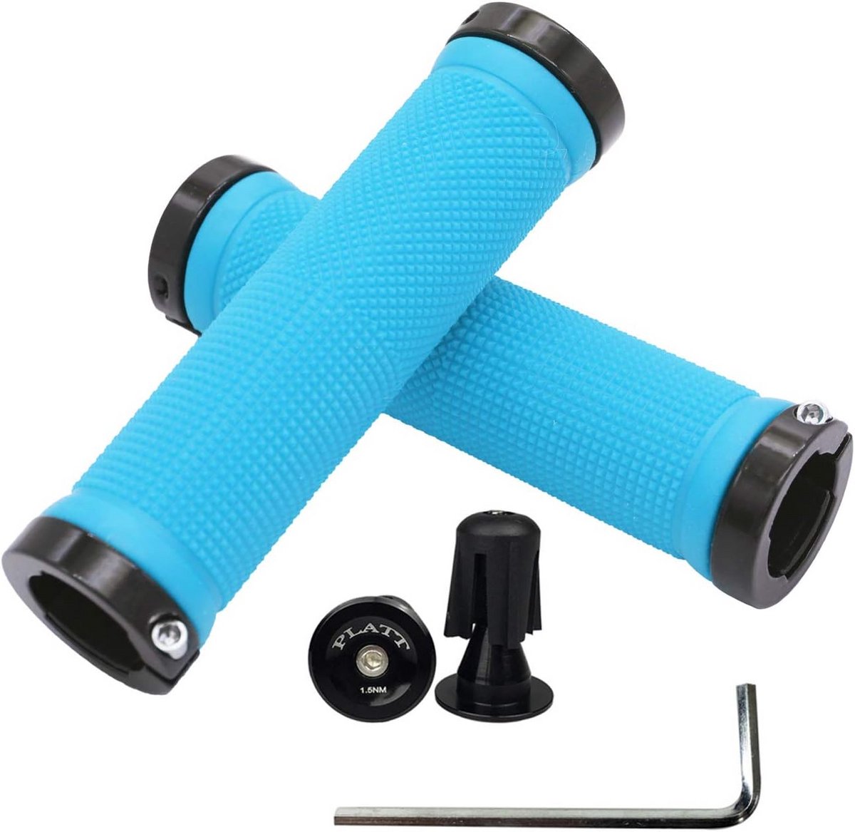 Antislip Fietsstuur Handvatten met Dubbele Aluminium Lock voor Mountainbike en Stadsfiets