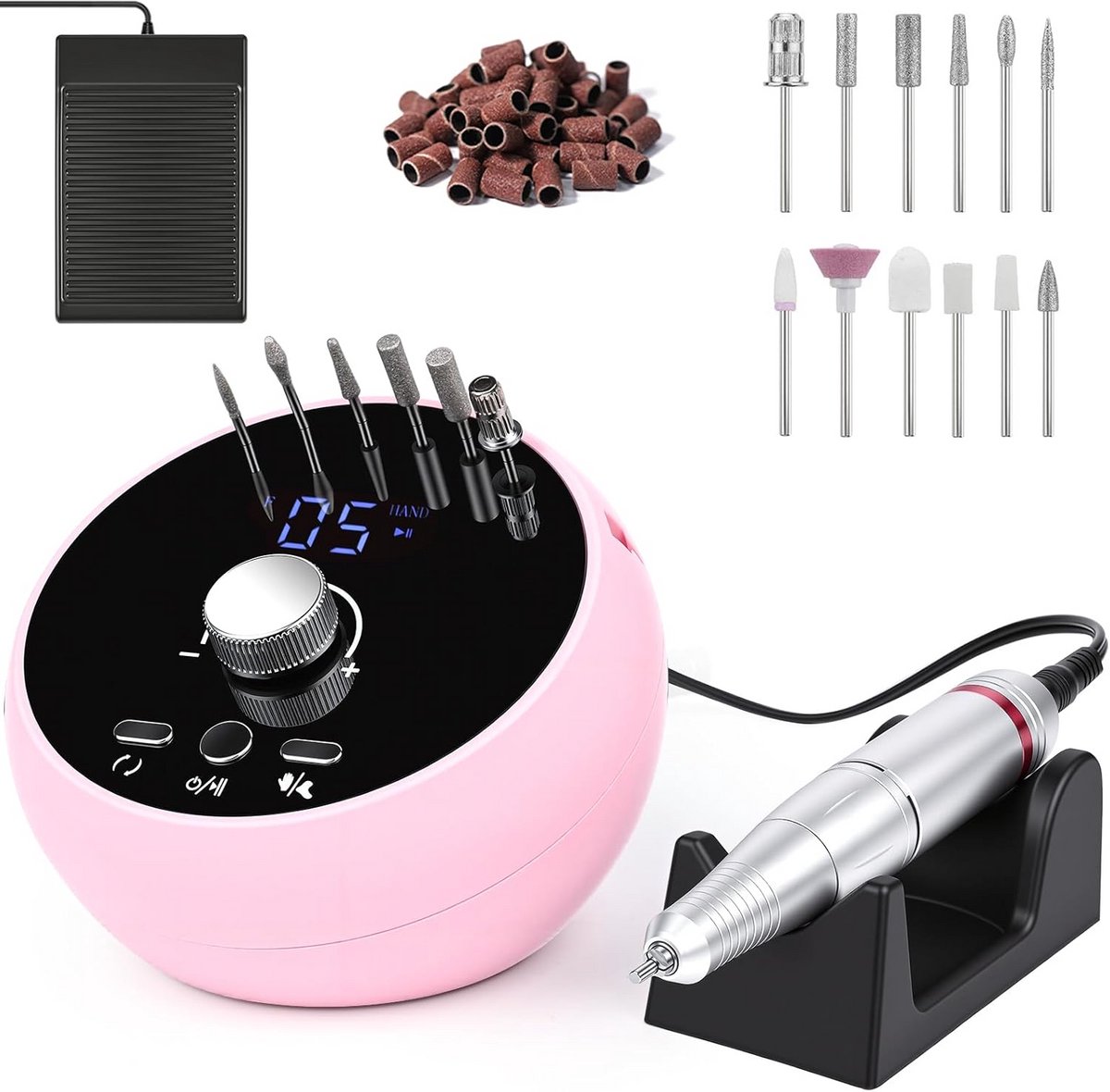 Elektrische Nagelvijl 45.000 rpm - Instelbare Snelheid voor Manicure & Pedicure