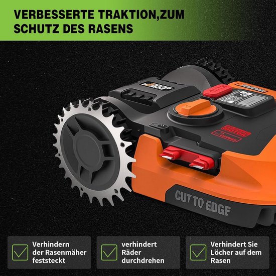 Roestvrijstalen Spikes voor Robotmaaier Wielen (2 Stuks) - Verbeterde Tractie — afbeelding 3