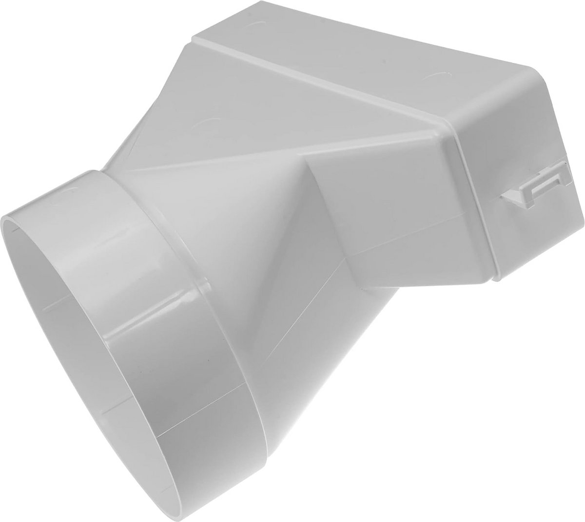 Rechthoekige naar Ronde Kanaaladapter 204x60mm naar Ø125mm - Ventilatie Koppeling voor HVAC