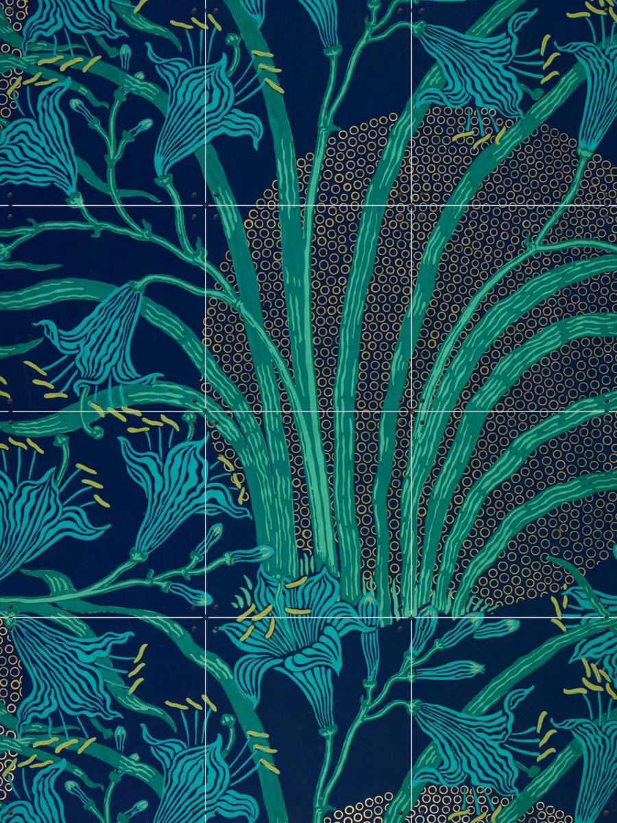 IXXI Day Lily, Walter Crane & Victoria and Albert Museum - 60 x 80 cm - Gratis ophangtool - Grote wanddecoratie en posters - Decoratieve kunsten