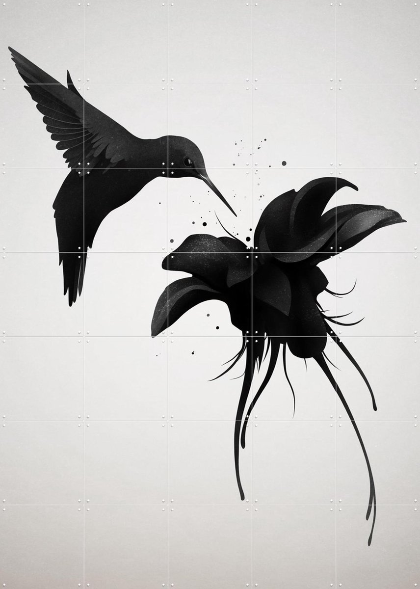 IXXI Chorum, Ruben Ireland - 100 x 140 cm - Gratis ophangtool - Grote wanddecoratie en posters - Illustraties, Minimalisme, Woonkamer, Slaapkamer