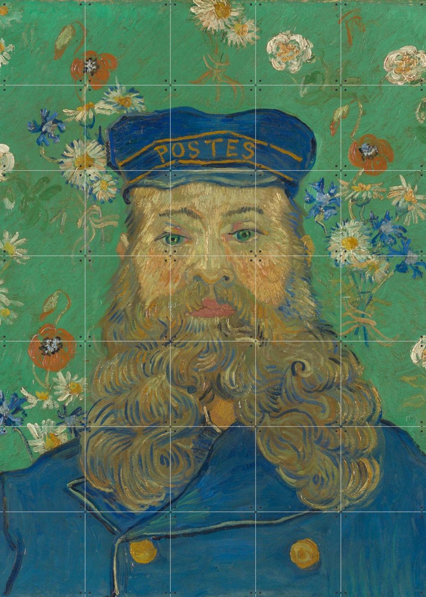 IXXI Portret van Joseph Roulin, Vincent van Gogh (1853 - 1890) & Kröller-Müller Museum - 100 x 140 cm - Gratis ophangtool - Grote wanddecoratie en