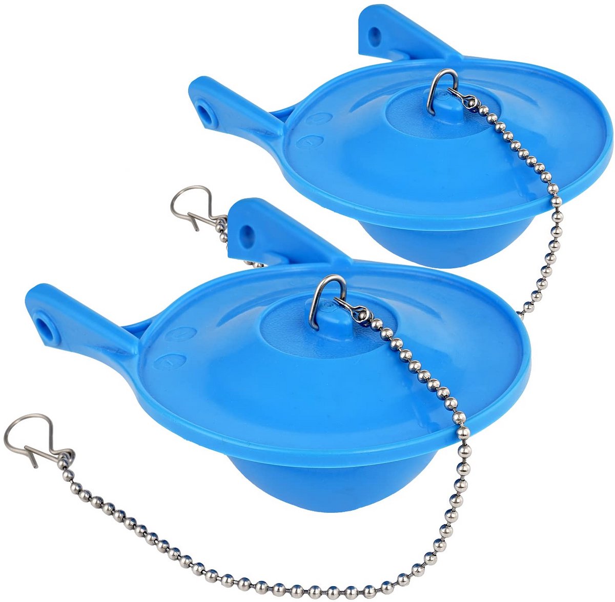 Toiletflapper 3 Inch Universeel - 2 Stuks Vervangingsset Spoelklep voor Hoogrendement Toiletten - Eenvoudig te Monteren Rubberen Afdichting