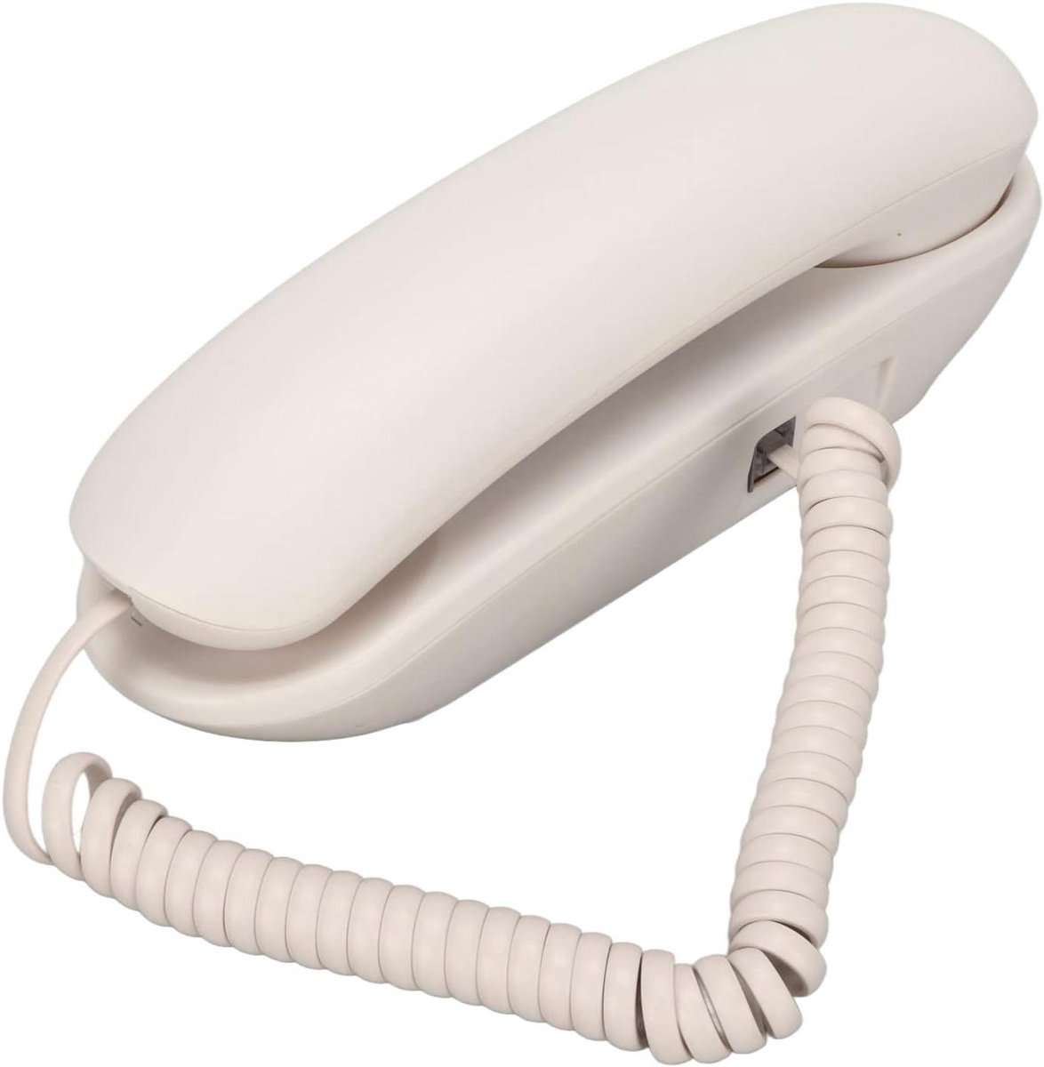 Vintage Wandtelefoon met Mute en Nummerherhaling - Helder geluid voor Thuiskantoor en Hotel - Wit