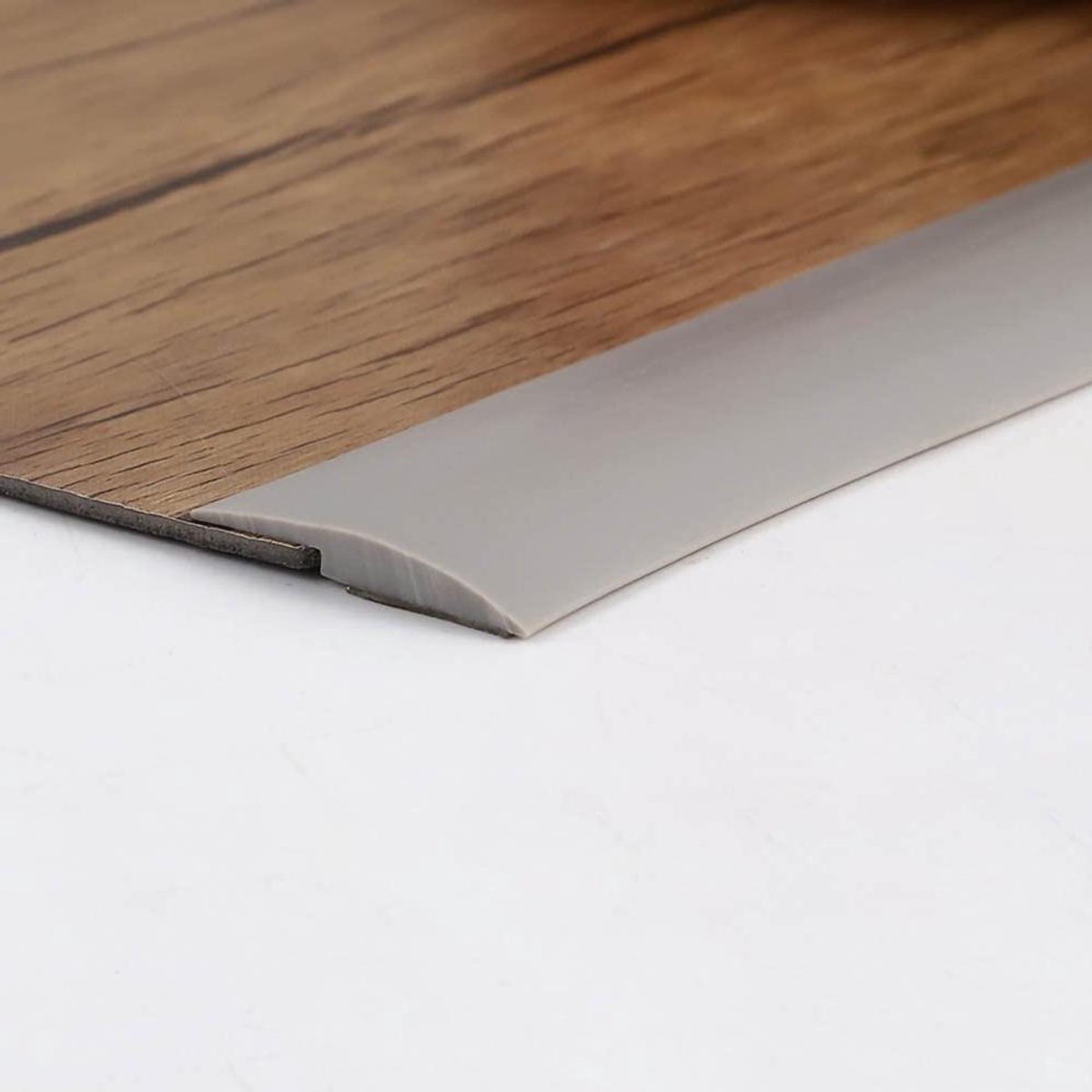 Laminaat Vloerdeur Strip Zelfklevende Drempel PVC Rubber Grijs - Tapijt Trim Floor Rand -