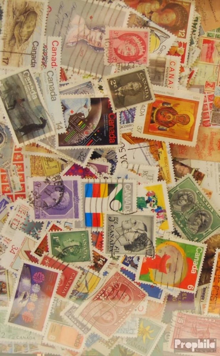 300 Verschillende Postzegels voor Verzamelobjecten