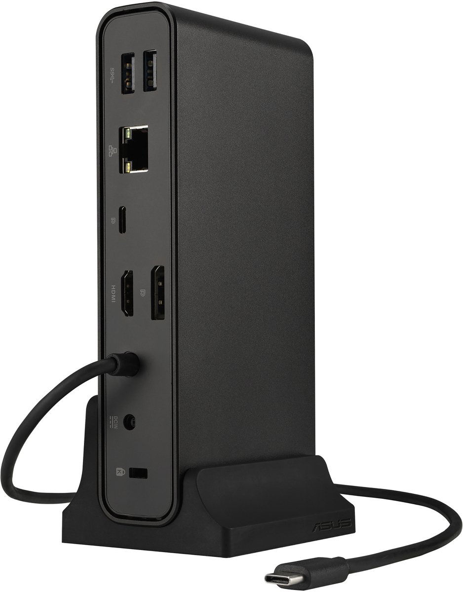 ASUS drievoudig scherm USB-C dock DC300 USB 3.2 Gen 2 (3.1 Gen 2) Type-C zwart