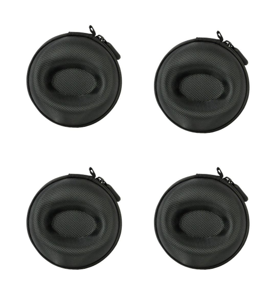 4 Stuks - Horlogeboxen - 9.5*9.5*5.5cm - Voor 1 Horloge - Ronde enkele horlogekast - Horloge Doos - Slimme horloge reisdoos - Horlogedoos - Horloge Opbergdoos - Reisaccessoires - Voor mechanische horloges en smartwatches - Zwart