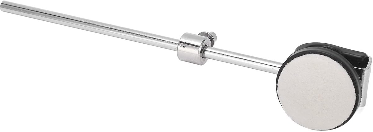 Basdrum Pedaal Klopper - Drum Accessoire - Percussie Instrument - Vilt en Metaal - 20x5x5 cm