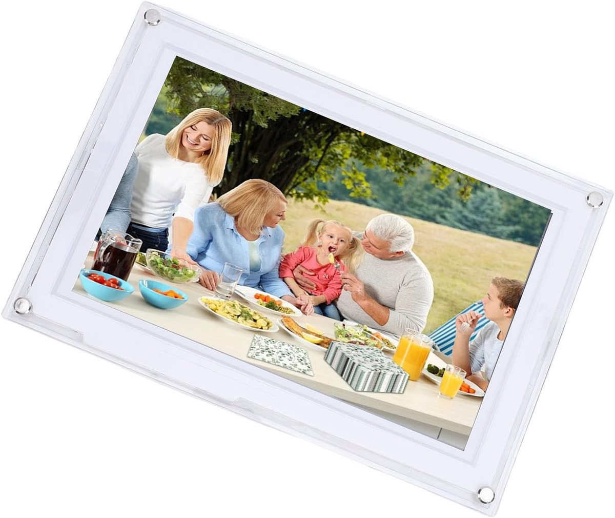 Digitale Fotolijst - Geheugenweergave - Herinneringen Delen - 32GB Opslag - 10.1 Inch - Wit