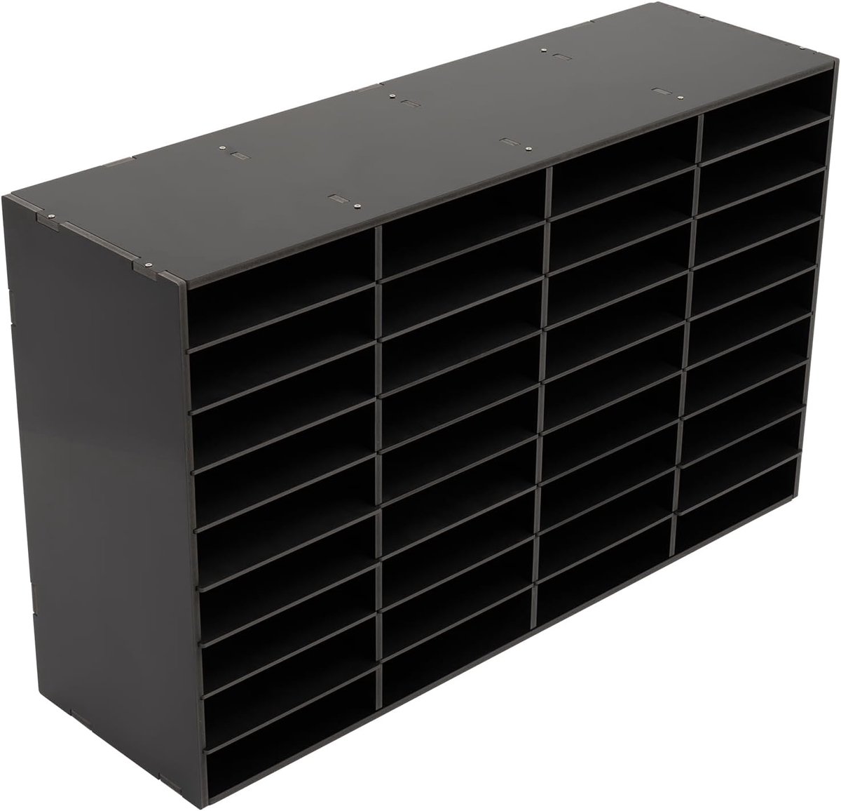 Documenten Organizer - Bureau Opslag - Papieren Sorteren - 24 Vakken - 73.6x30.2x59.6 cm - Zwart