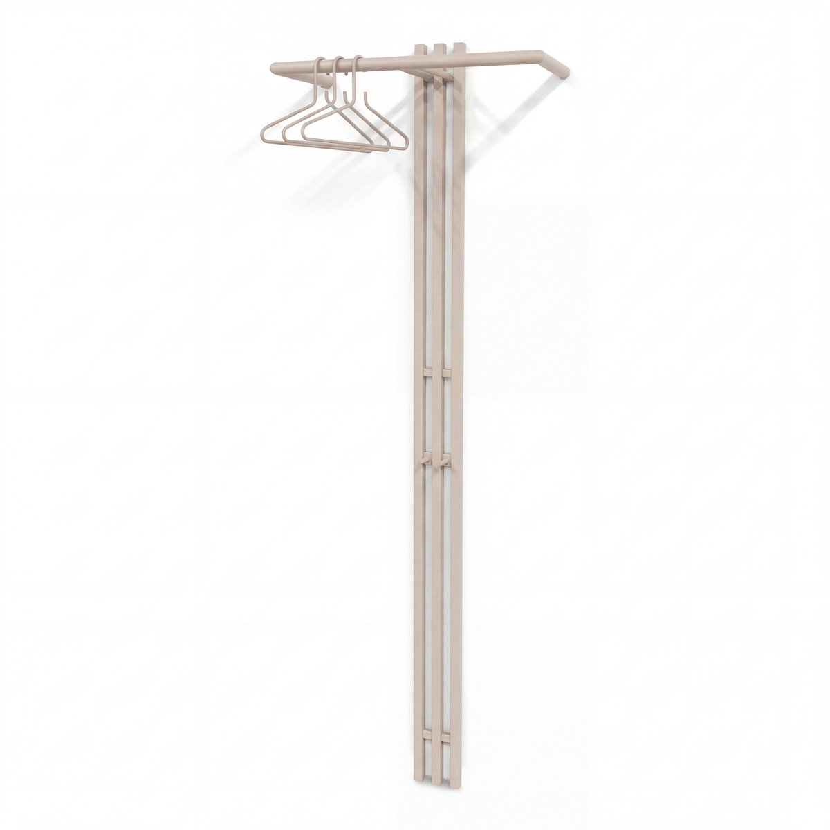 Spinder Design kapstok Senza 5 - Silky Taupe - 2 haken - Staal