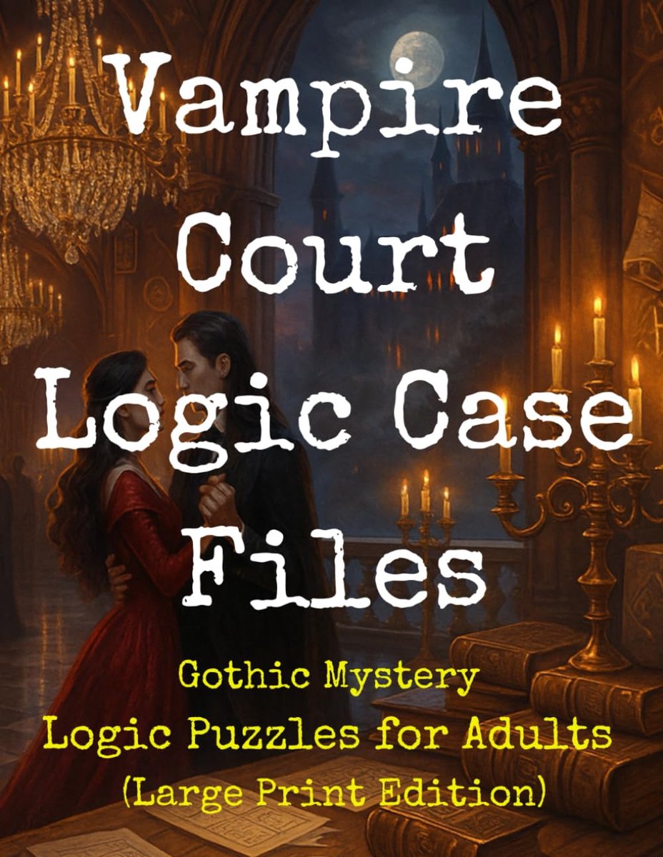 Logische Puzzels - Gothic Mysterie - Ontspanning Hersenen - Verhaalgedreven Puzzels - Groot Lettertype