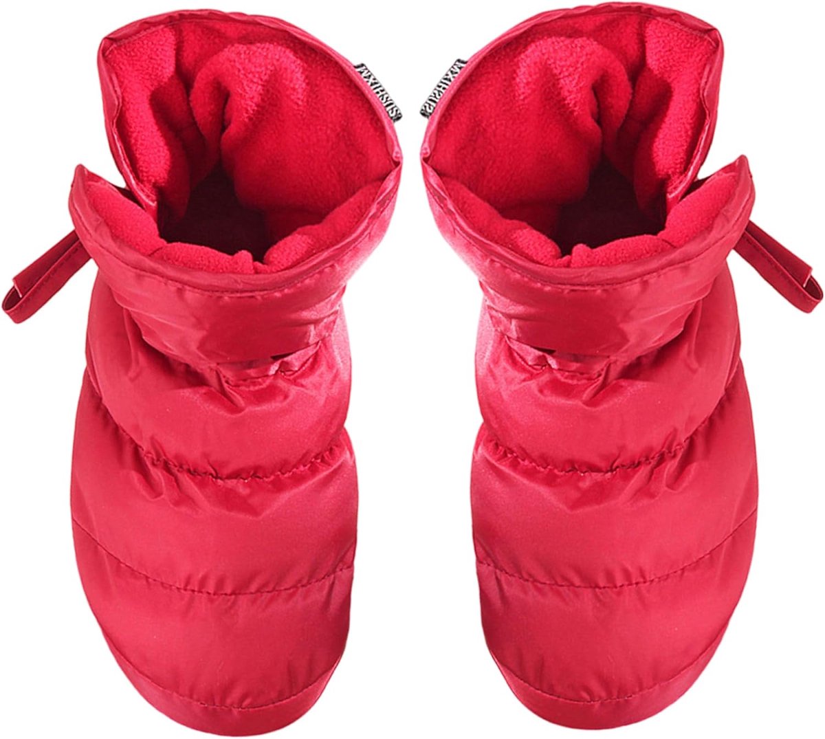 Dons Pantoffels - Warme Slofjes - Thuis Binnen - Stille Anti-slip - Hoge Verdikte - Rood