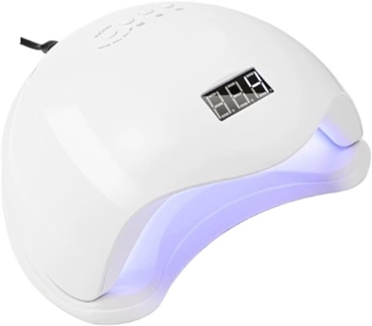 Nageldroger - UV LED Lamp - Gellak Uitharden - 4 Timers LCD - 21x19x10 cm - Wit