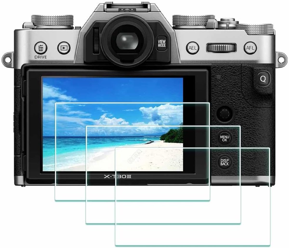 Screen Protector - Display Folie - Camera Bescherming - 9H Hardheid Glas - 3 Stuks