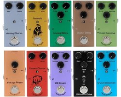 Gitaar Effecten Pedaal - Multi Effecten - Elektrische Gitaar - Meerdere Effecten Inclusief - 11 x 5 x 5 cm