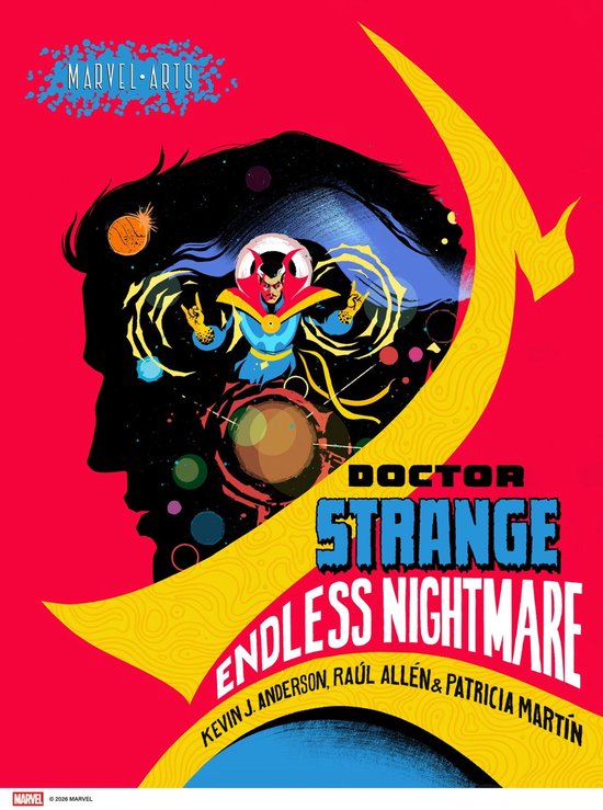 Marvel Arts Doctor Strange: Endless Nightmare poster, Dr. Strange in zijn kostuum, met kosmische elementen.