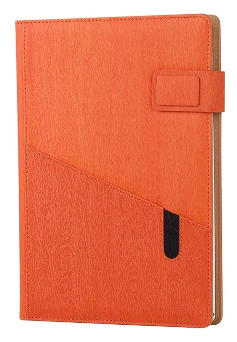 Notitieblok Imitatieleer - Zakelijk Dagboek Memo's - Kantoor School Reizen - Retro Creatief Ontwerp - A5 Formaat - Meerdere Kleuren