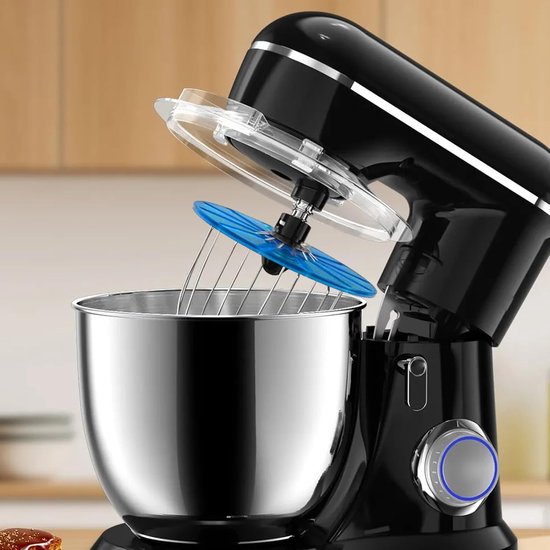 Spatbescherming Mengkom - Keuken Accessoire - Mengen en Mixen - Afneembaar Gietmondje - 14.5 x 14.5 cm - Blauw — afbeelding 5