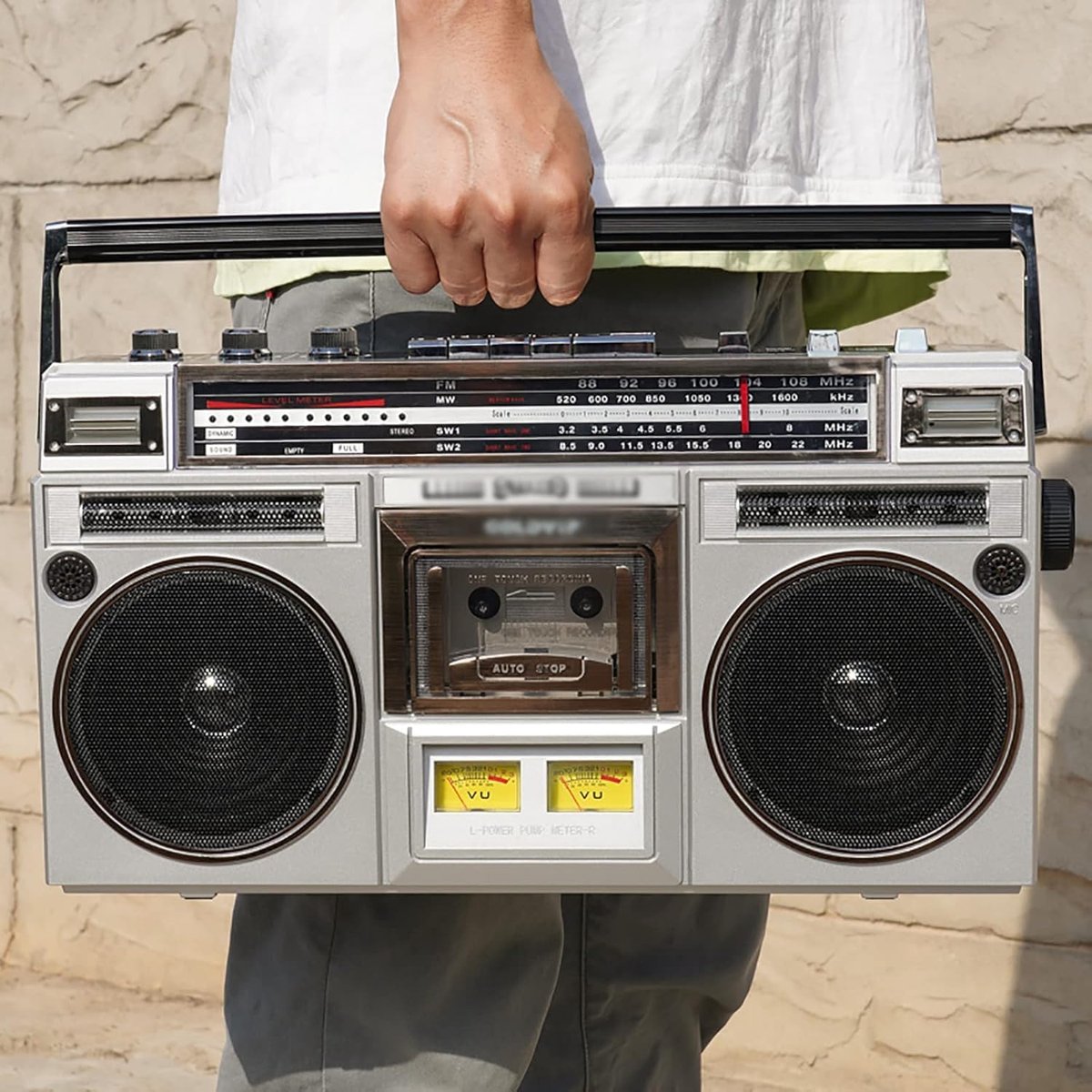 Cassette Speler - Boombox Radio - Muziek Luisteren - Bluetooth 5.0 Connectiviteit