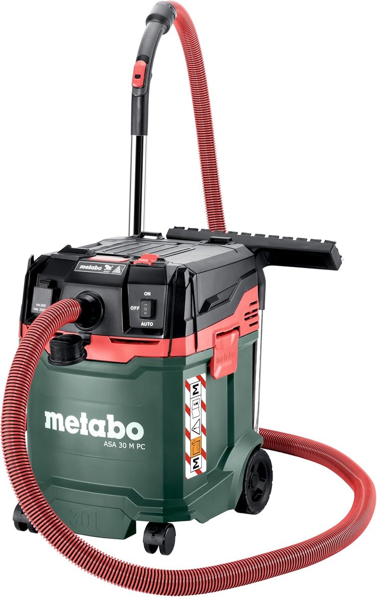 Nat/droogstofzuiger - Industriële stofzuiger - Zware reiniging - PressClean functie - 30 Liter capaciteit - Zilver