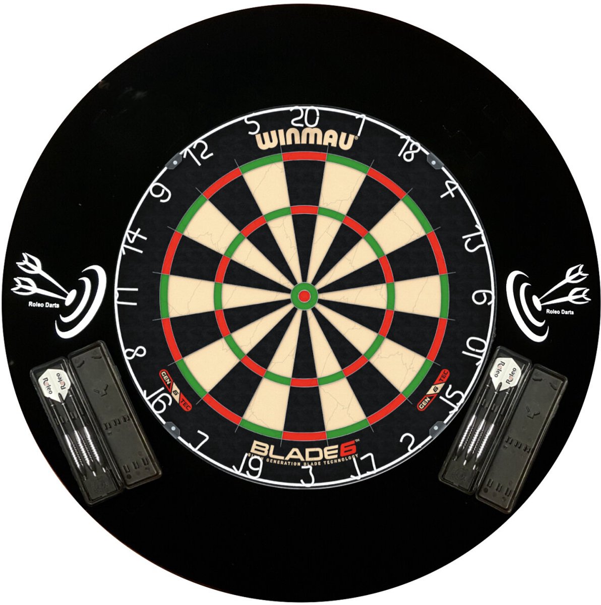 Professionele Steeldart Set - Blade 6 Bord + 2 Sets Pijlen + Catchring