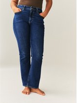 Next - Dames - Denim bootcut jeans met stretch en zandlopermodel - Blauw
