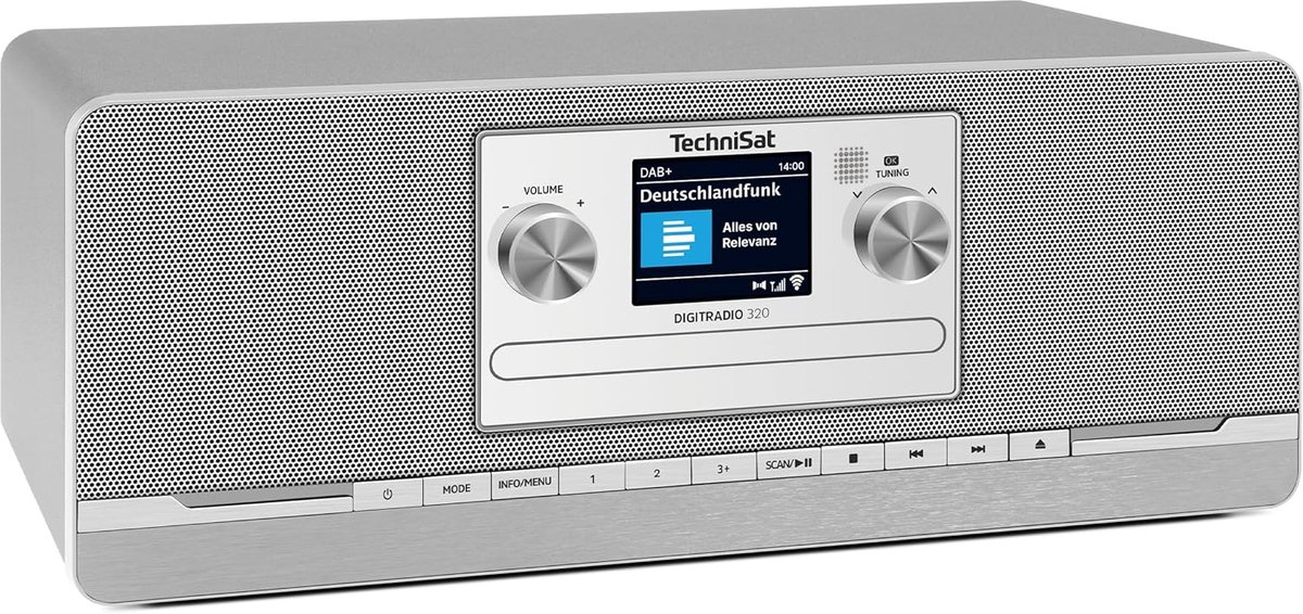 Digitale Radio - Stereo CD Speler - Muziek Streamen - Draadloze Bluetooth Ontvangst - 20 x 35 x 135 cm