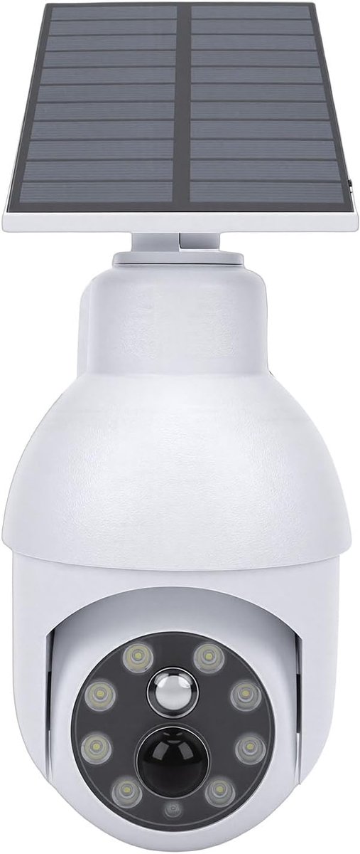 Zonne Beveiligingslamp - Nep Camera Lamp - Buiten Verlichting - Bewegingssensor Rood Licht - 18 x 13 x 10 cm