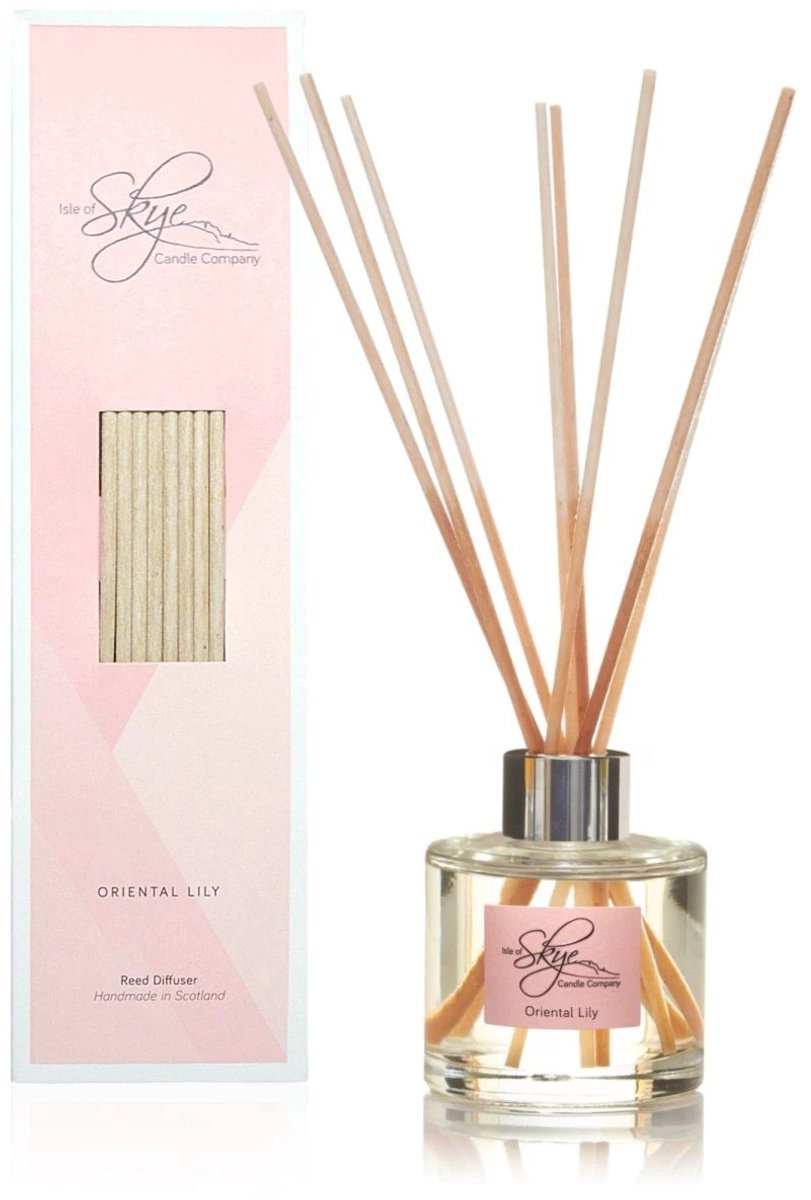 Reed Diffuser Oosterse Lelie (Oriental Lily) - 12 weken - Isle of Skye Candle